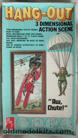 AMT Hang-Out 3D Action Scene 'Aw Chute' Wall Diorama, T613 plastic model kit